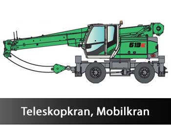 Teleskopkran, Mobilkran mieten